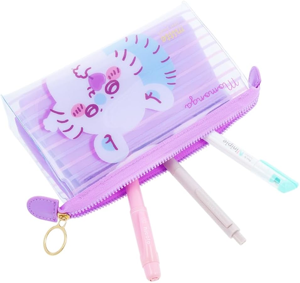 Amazon.co.jp: サンスター文具 ちいかわ ポーチ クリアポーチ モモンガ