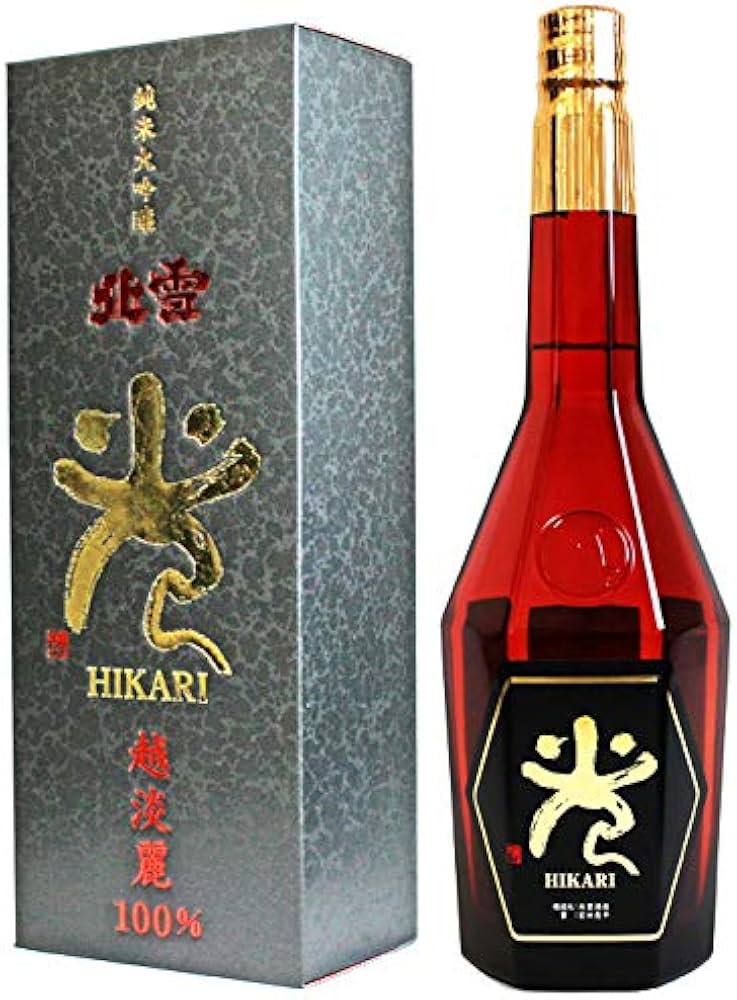 Amazon.co.jp: 北雪酒造 北雪 純米大吟醸 越淡麗 光 遠心分離 720ml