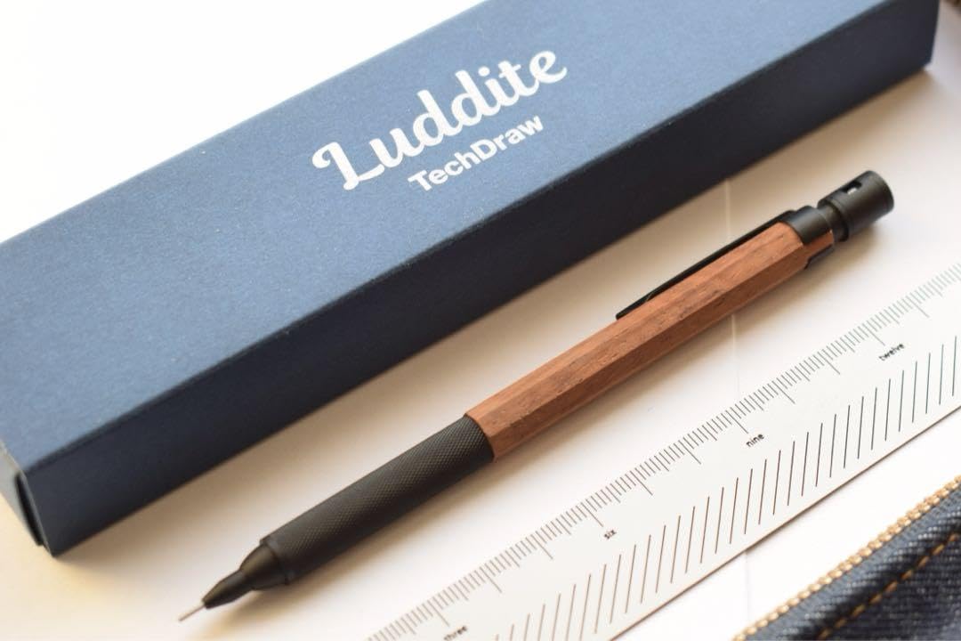 ラダイトテックドロー2 銘木モデル 花梨瘤杢Luddite シャーペン