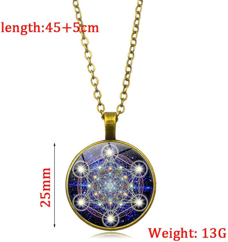 Amazon | NEPOMI メタトロンキューブペンダントネックレス 男女兼用