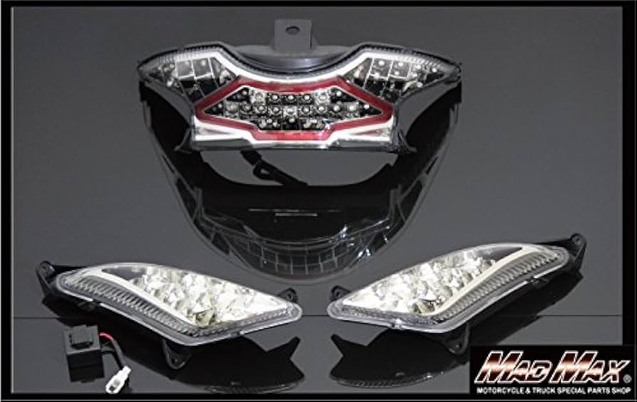 アドレスv125s クリアテールランプ クリアウインカー ledリレー セット