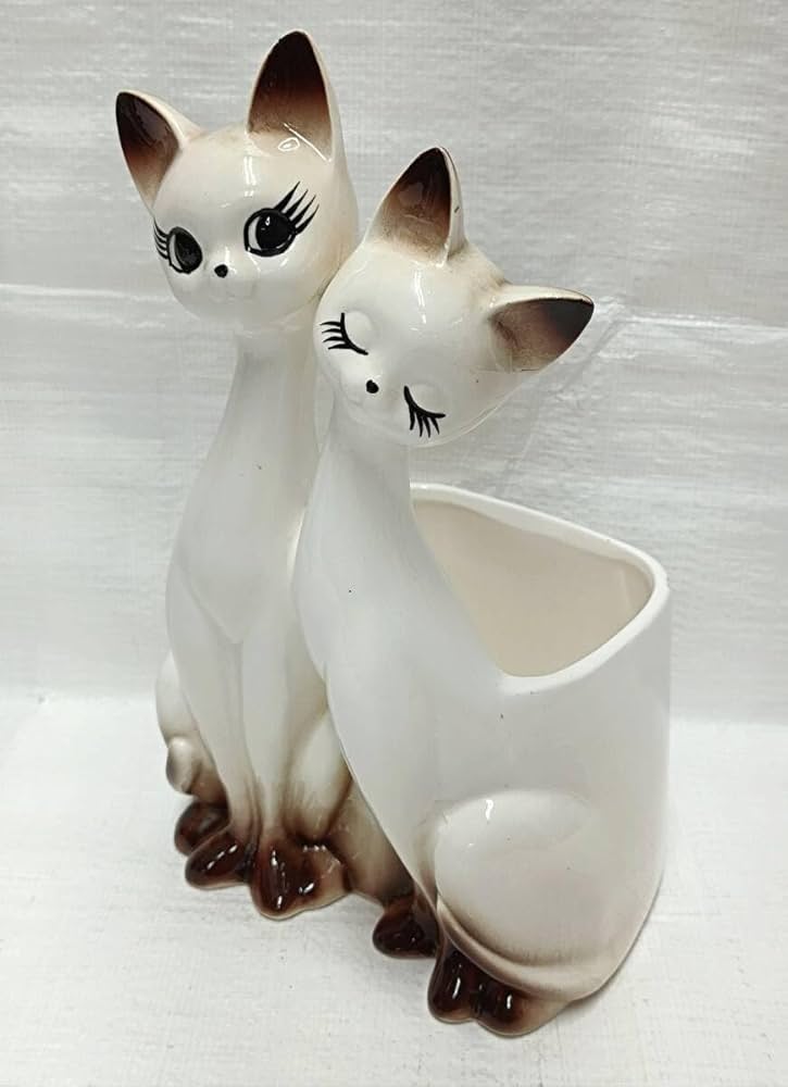 Amazon.co.jp: レトロ GOTO ORIGINAL 陶器製 キュートなねこプランター