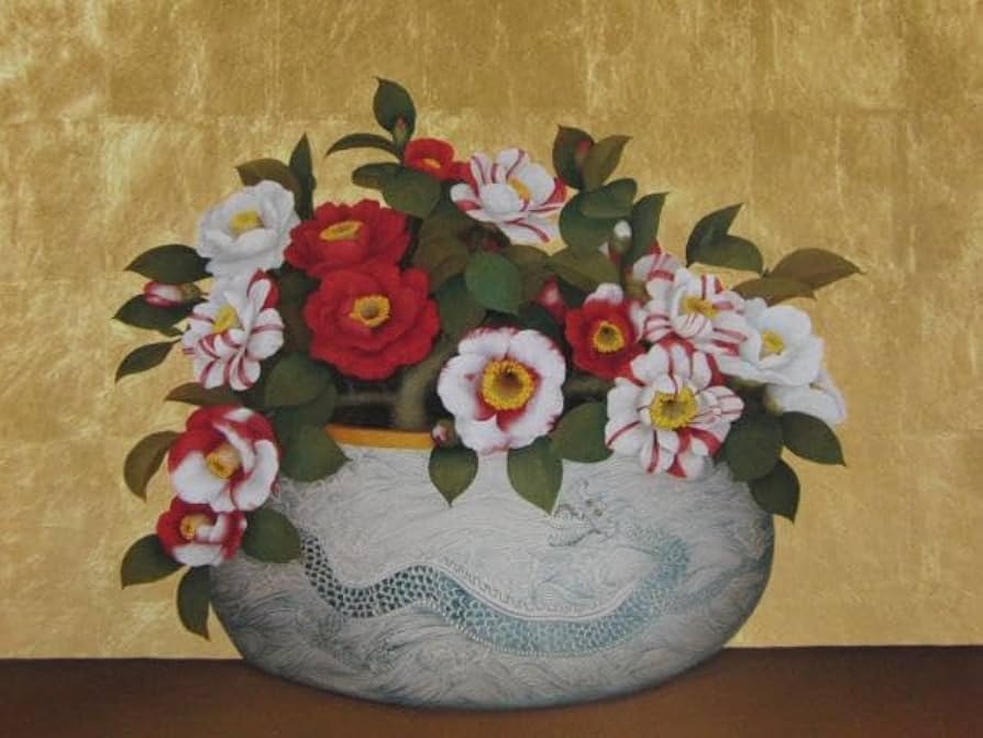 Amazon.co.jp: 黒田悦子 青龍春嬌 画集より 高級額 額装付 : おもちゃ