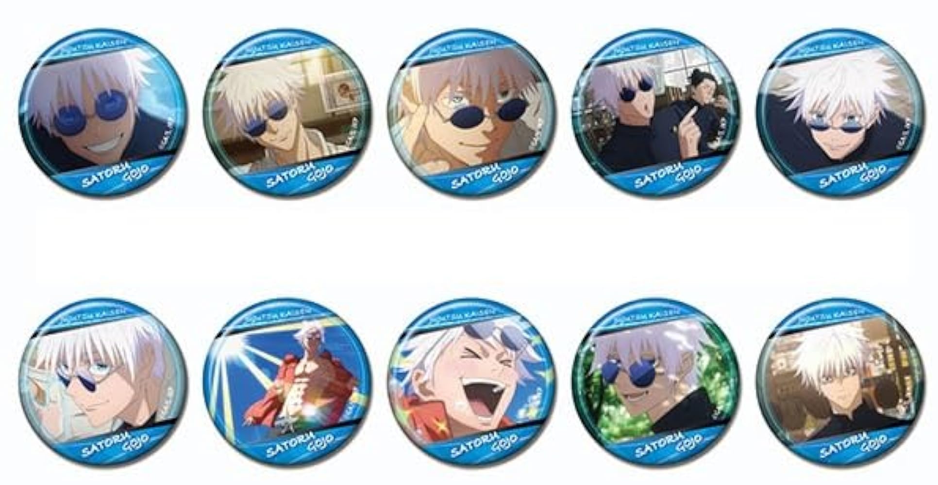 呪術廻戦 MAPPA TSUTAYA 懐玉・玉折 缶バッジ 五条悟 55個 呪術