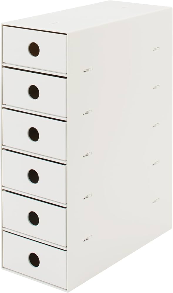 Amazon.co.jp: 無印良品 ポリプロピレン小物収納ボックス6段・ホワイト