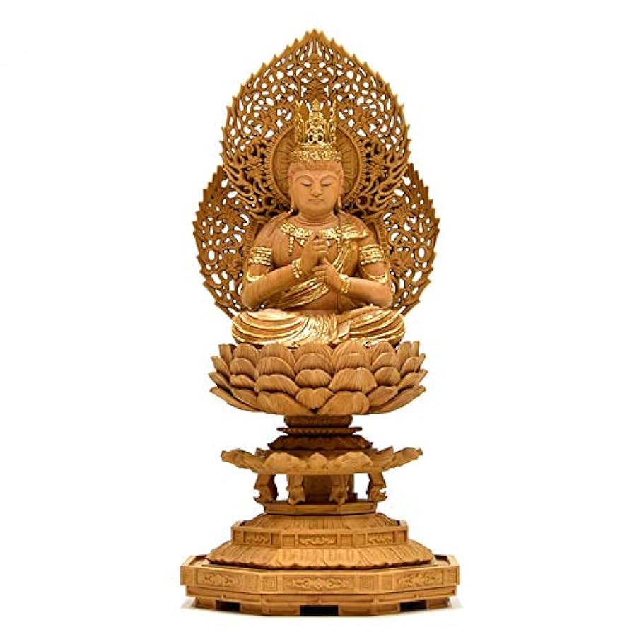 修縁堂】彩繪 瑠璃光薬師仏 仏師手工精彫り 木彫仏像 極上品 仏教工芸