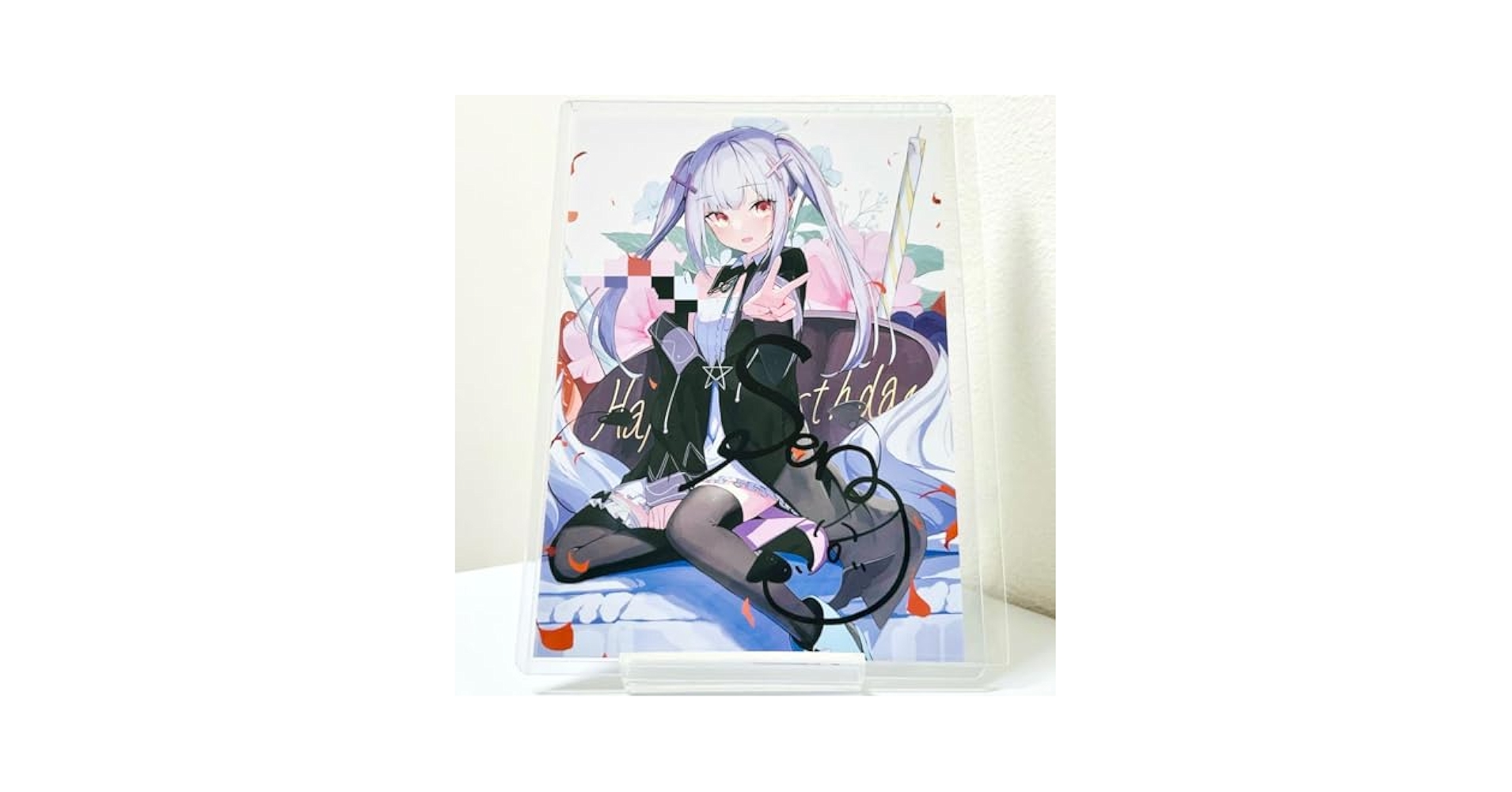 ストア 百瀬あん先生 直筆サイン入り マンガ展 直筆サイン A4アクリル