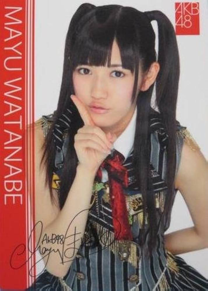 当選証明書付き AKB48 渡辺麻友 直筆サイン入り 生写真 B.L.T 当選証明書