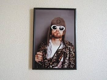 Amazon.co.jp: A4 額付き ポスター カートコバーン Kurt Cobain