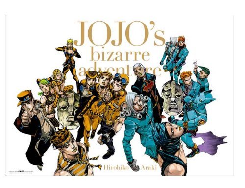 ジョジョ展 限定 B2ポスター オールスター 全員集合 A 中古 荒木飛呂彦