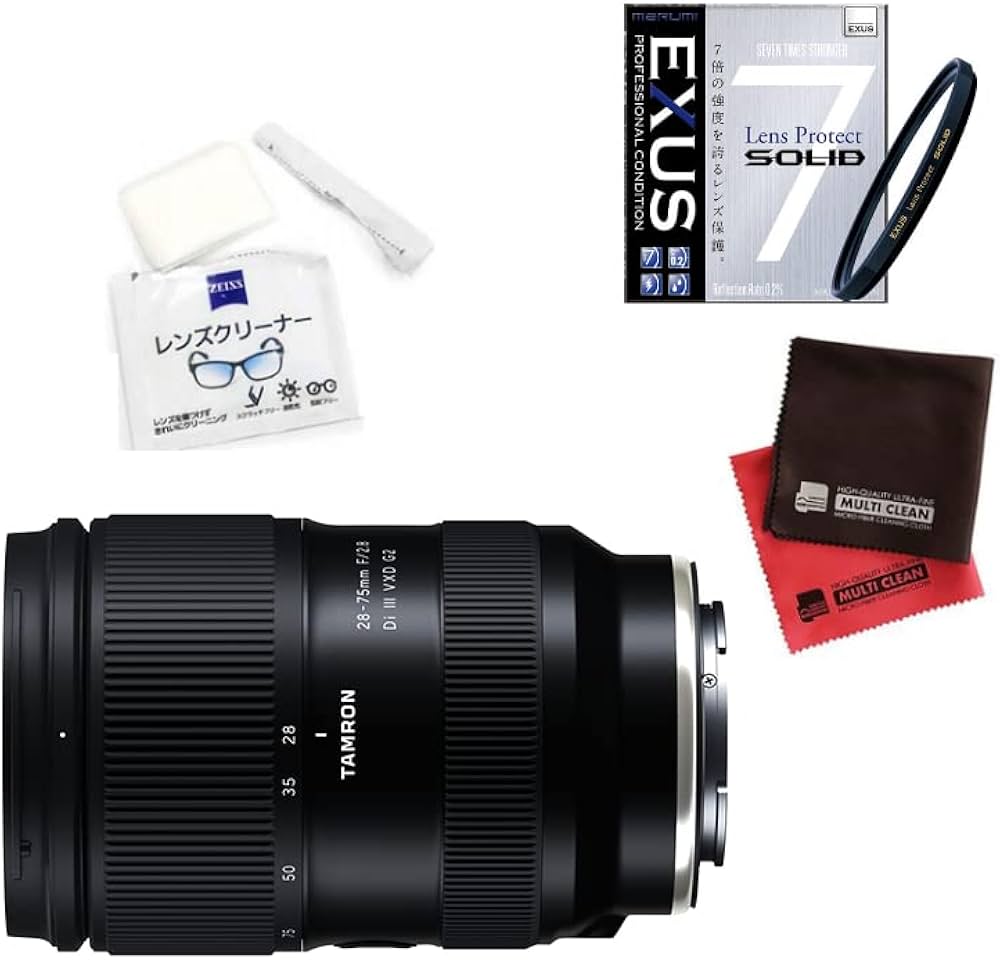 TAMRON 28-75mm F28 DI ズームレンズ 保護フィルターつき