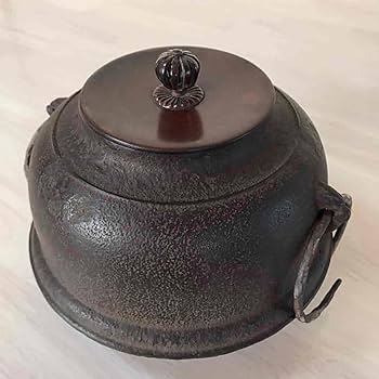 Amazon.co.jp: 茶道具 風炉釜 唐銅朝鮮風炉 ＆ 真形釜 (表千家