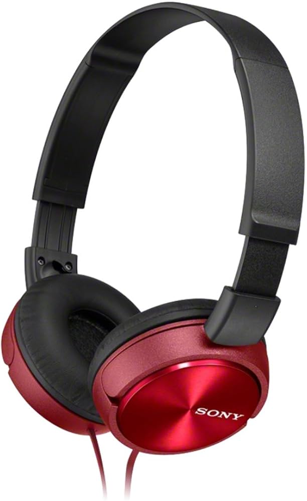 Amazon.com: Sony Foldable Headphones MDR-ZX310 R - Metallic Red