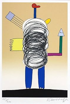 ○ 元永定正 みっつのかたち シルクスクリーン サイン ED フレーム入