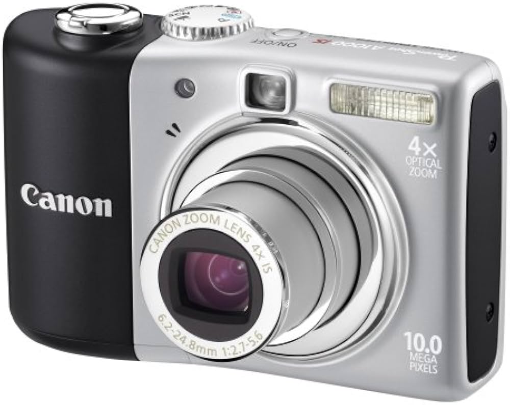 Canon PowerShot A1000 IS Digital Camera - Grey (10.0MP, 4x Optical