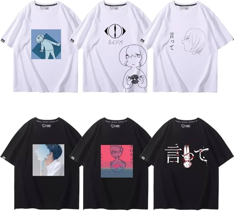 Amazon.co.jp: ヨルシカ Tシャツ 半袖 夏服 22個模様 グッズ 丸首