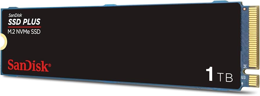 Amazon.com: SanDisk 1TB SSD Plus M.2 NVMe SSD - PCIE Gen 3.0, Up