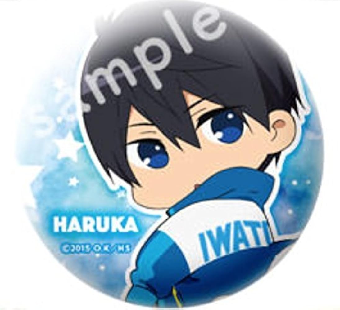 Free キャラコレクション缶バッジ 七瀬遙 バースデー缶バッジ Free