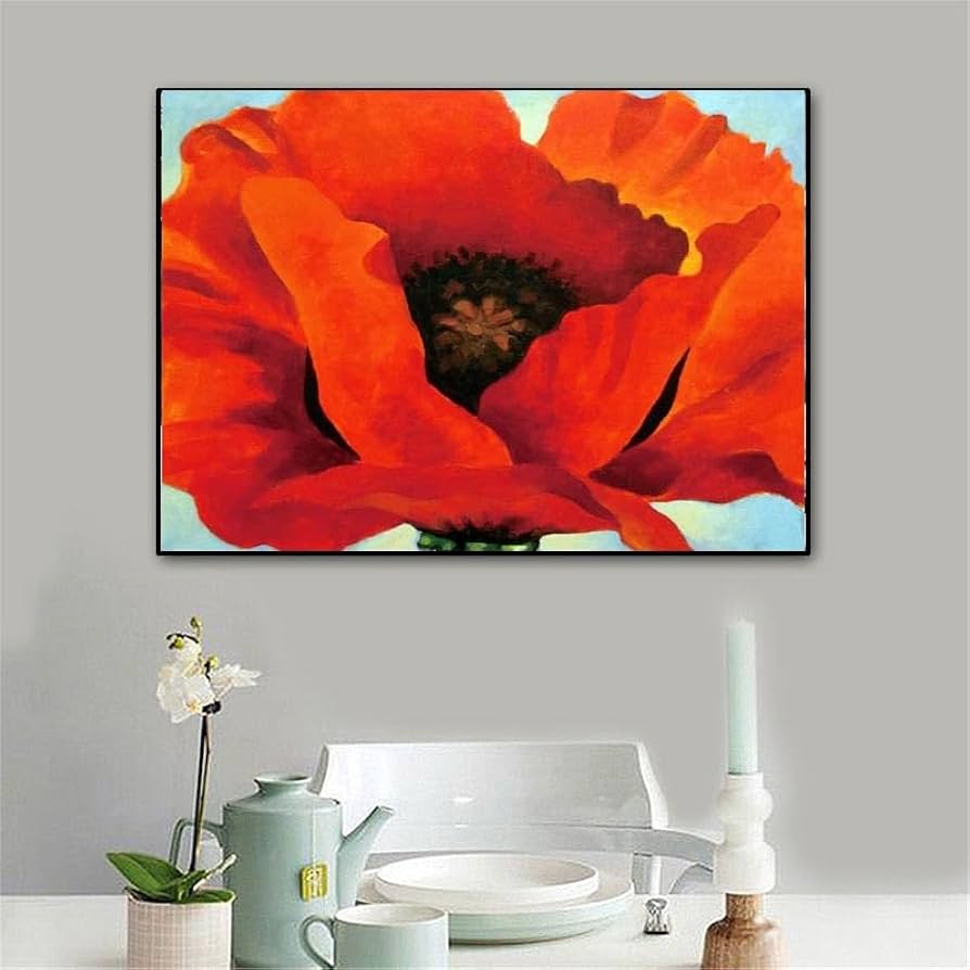 ジョージア・オキーフ ポスター 「Red Poppy」 Amazon.co.jp: ポスター