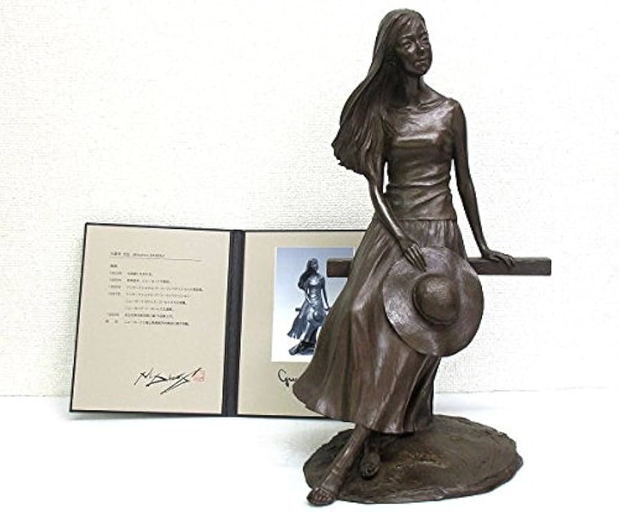 Amazon.co.jp: 大道寺光弘『緑かほる風』ブロンズ像 銅像 彫像 彫刻