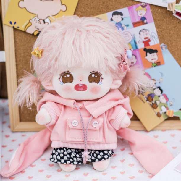 ちびぬいちゃんのパーカーピンク新色 ちびぬいちゃんのパーカーピンク新色