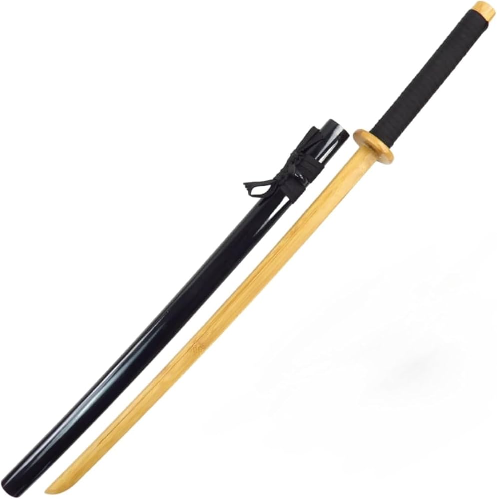 Amazon | Lake key 居合道刀 木刀 居合刀 竹制 鞘付き 竹刀 レトロ侍剣