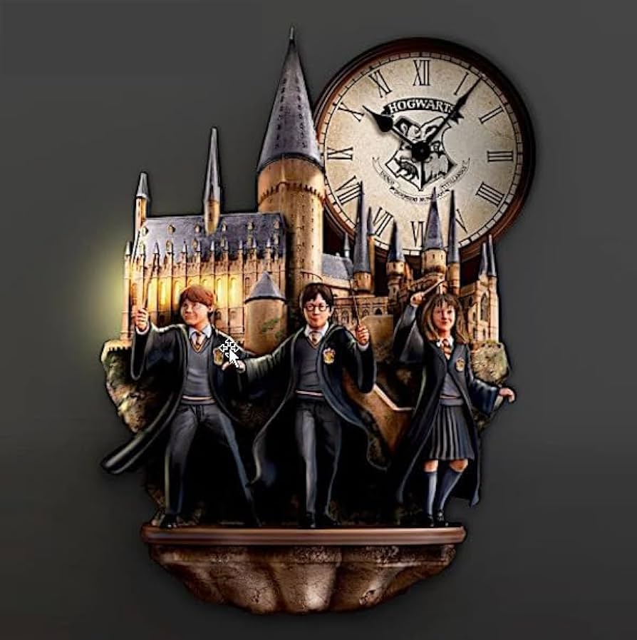 Amazon.co.jp: Bradford Exchange ハリーポッター 壁掛け時計 光る