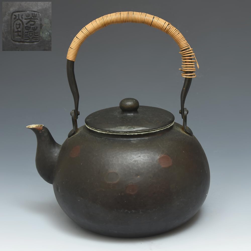 銅瓶 薬缶 水注 水次 昭和レトロ 煎茶道具 銅製 やかん 茶道具 ヤカン 煎茶