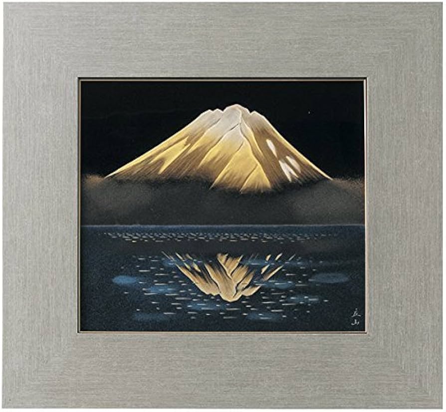 Amazon.co.jp: 越前塗 越前漆器 漆額 日展作家 冨田立山作 鏡富士