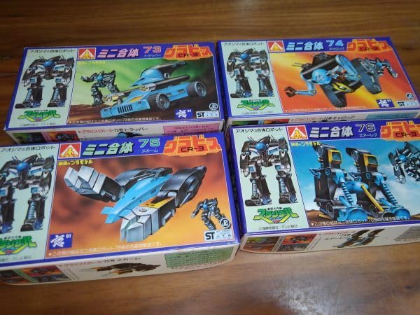アオシマ ミニ合体ロボット CR-3グラビス トラッパー キャロッグ メカーム