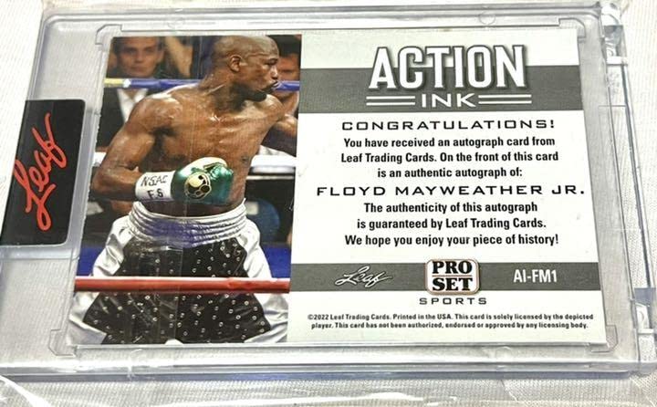 mayweather メイウェザー 直筆サインカード 世界4枚限定 mayweather