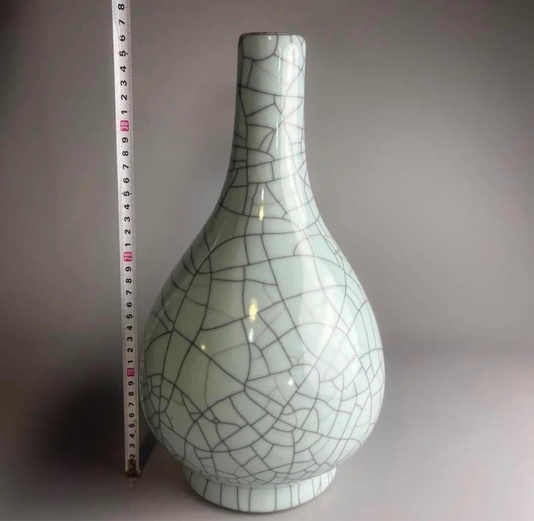 彩龍戏珠図花瓶 在銘、風水、縁起物、旧家蔵出し、骨董品、古美術