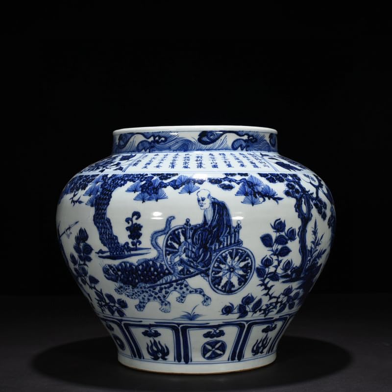 中国古美術 染付瓶 美術館類品収蔵 中国 明時代 青花鶴図輪花皿 古染付