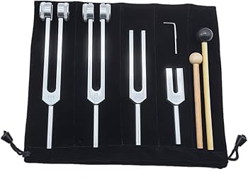 Amazon | Ahvqevn 4音叉セット（128Hz、 136.1Hz、MI 528Hz、4096Hz