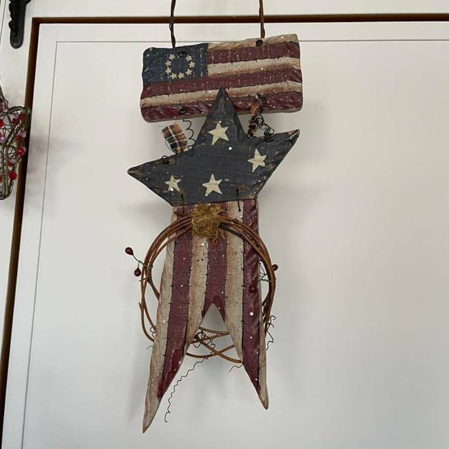 アメリカンカントリー雑貨 カントリーハート 卓上ミラー アメリカン