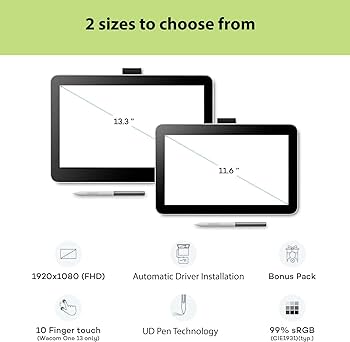 Amazon.com: Wacom One 12 Drawing Tablet with Screen, 11.6