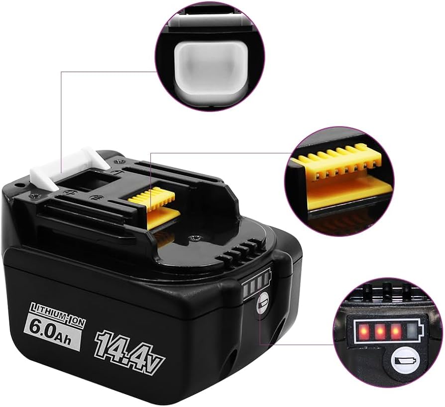 Amazon.co.jp: マキタ 14.4v バッテリー2個セット 互換 6.0Ah 残量表示