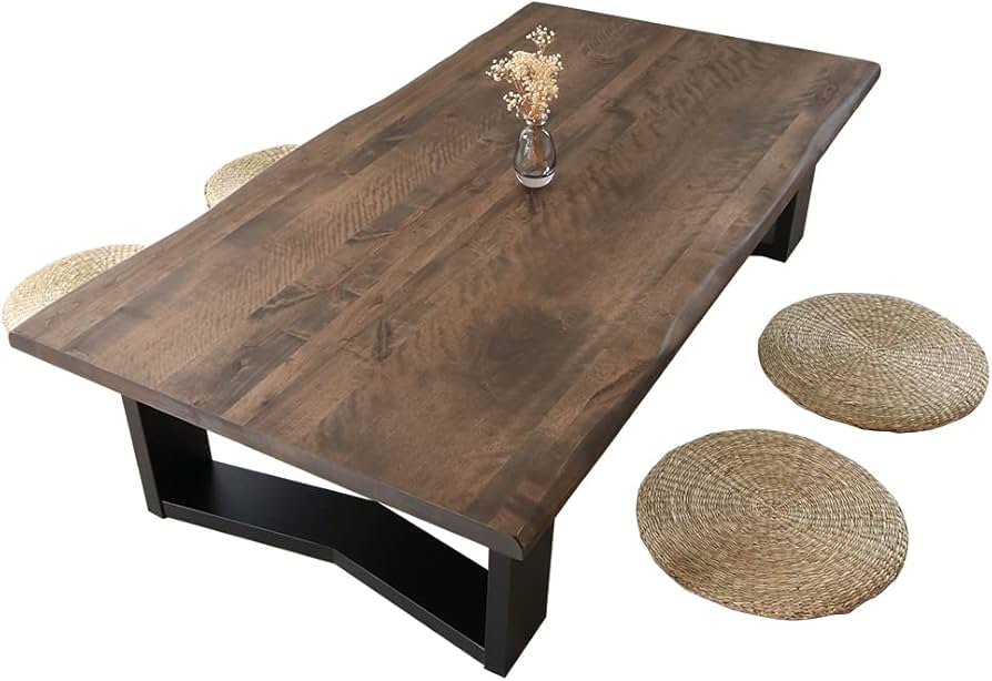 Amazon｜座卓 150 センターテーブル 木製 Mサイズ ローテーブル 一枚板