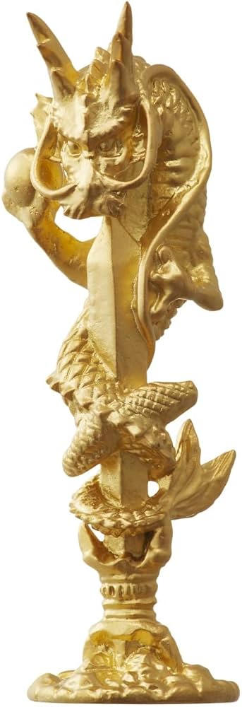 Amazon.co.jp: 日本黎明社 津田潔志作「倶利伽羅龍王」 純銀製24金