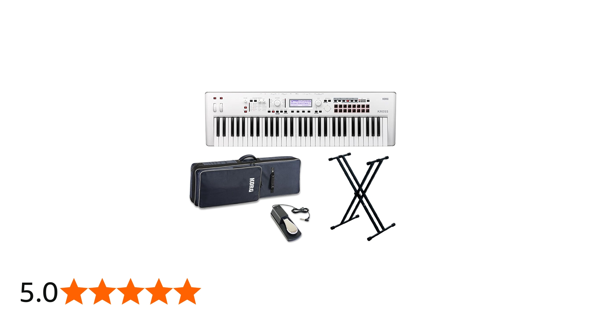 Amazon | KORG KROSS2-61-SC (ホワイト) バンド用キーボードならこれ