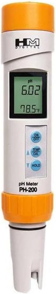 Amazon | HM DIGITAL pHメーターPH-200ハンドヘルド防水pH温度計、範囲