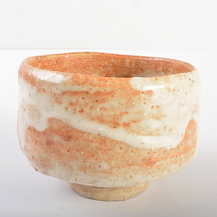 Amazon.co.jp: 茶道具 志野焼 人間国宝 加藤孝造作 茶碗 共布共箱 M