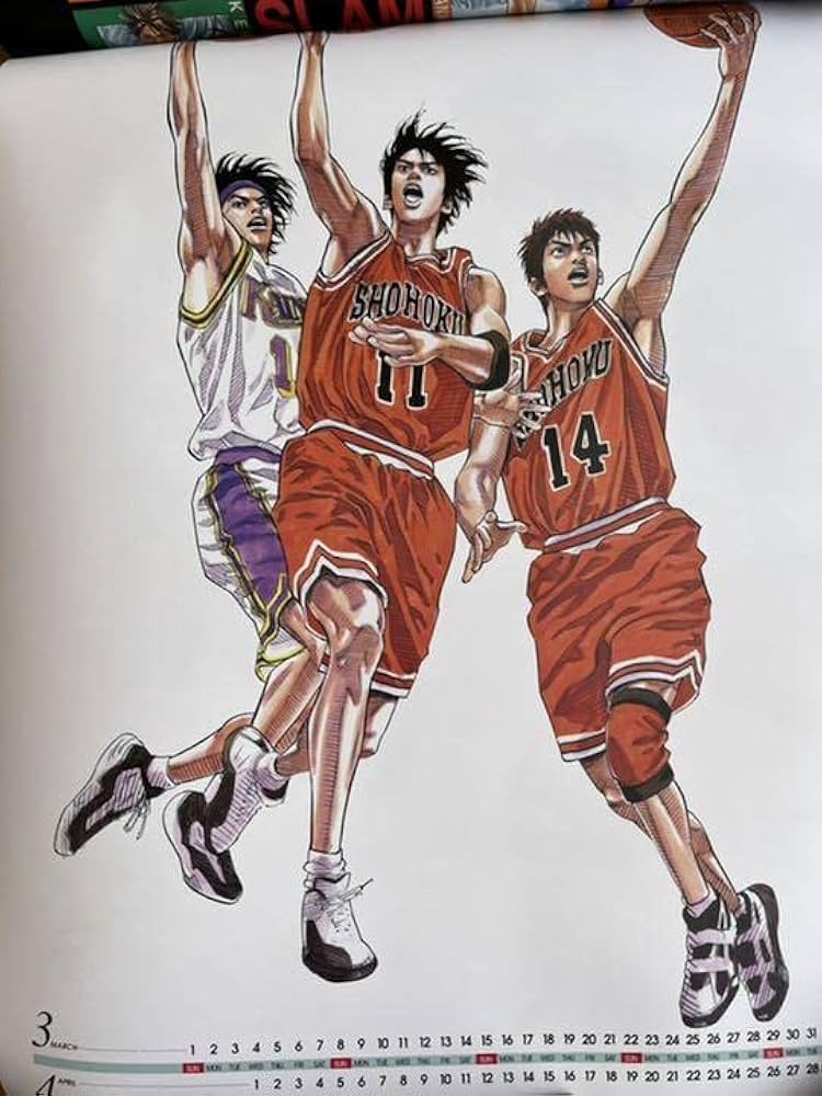SLAM DUNK スラムダンク井上雄彦イラストカレンダー1998