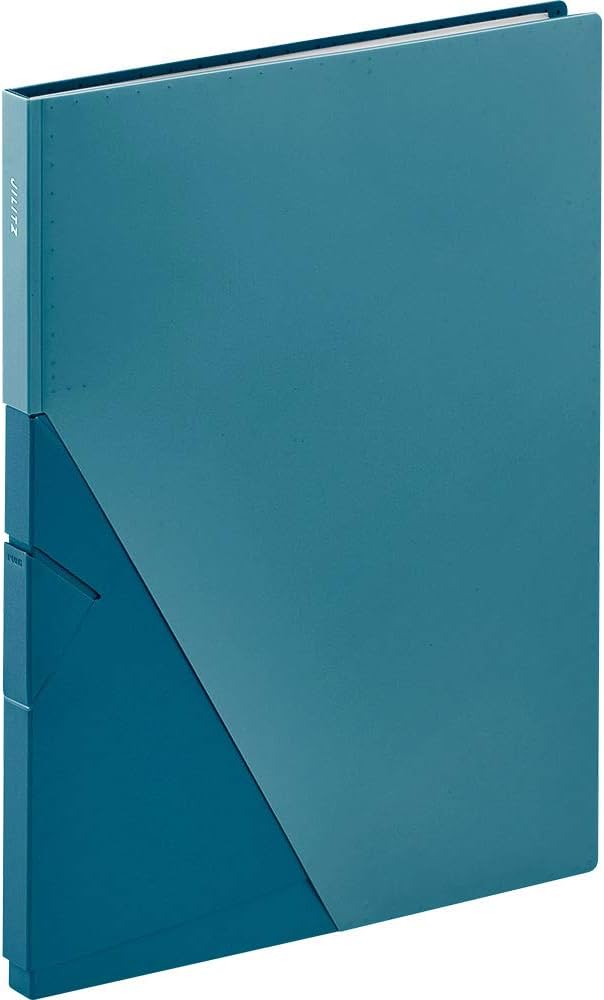 Amazon | キングジム クリアファイル ジリッツ 20ポケット A4タテ 青