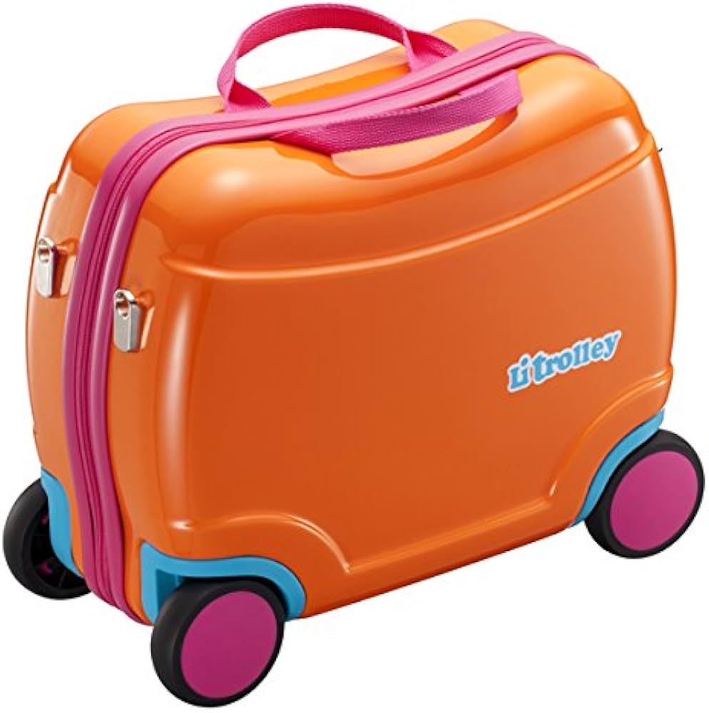 Zxyler] 子供用 座って乗れる 軽量トロリーボックス｜男女兼用デザイン