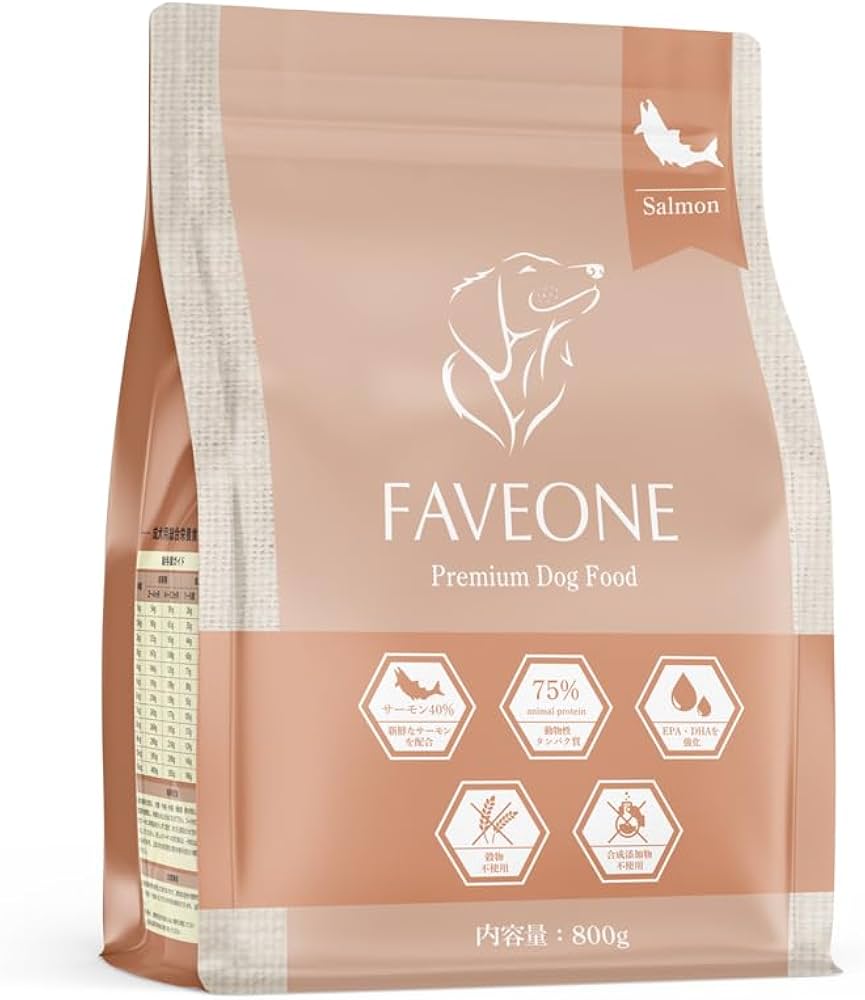 Amazon.co.jp: フェイヴワン FAVEONE ドッグフード 全犬種用 サーモン