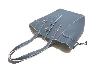 Amazon | [フルラ] NET トートバッグ M BLU DENIM+PERGAMENA ブルー