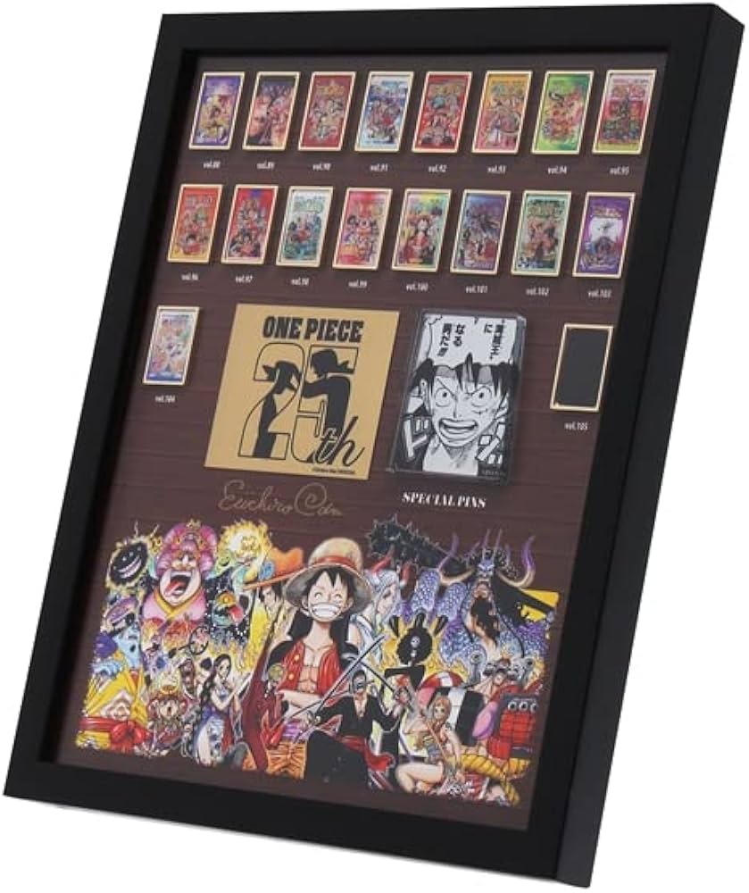 ONE PIECE ワンピース 連載25周年記念 額装ピンズセット Amazon.co.jp