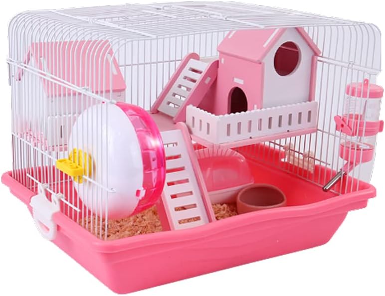 由美様専用ページ] ハムスター小動物用品飼育ケージハウス透明2階建て