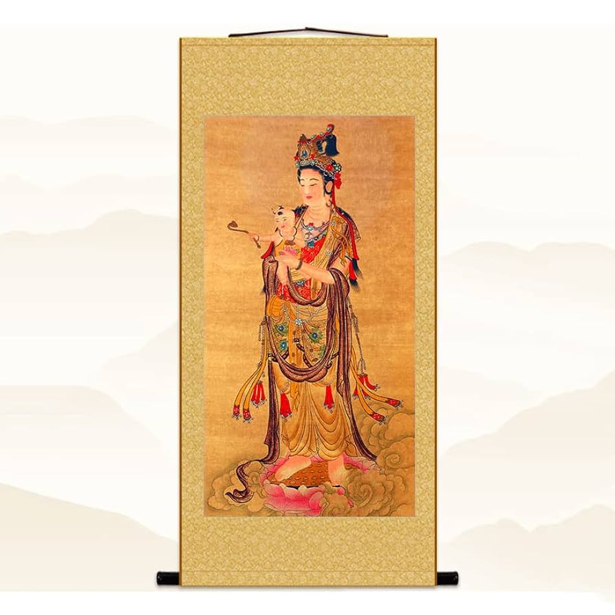 掛軸 慈母観音像